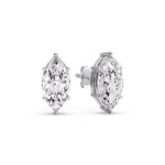 Load image into Gallery viewer, Marquise Diamond 6 Prong Stud Earrings Half Carat