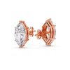 Load image into Gallery viewer, Marquise Diamond 6 Prong Stud Earrings Half Carat