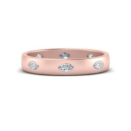 Bezel Set East West Marquise Diamond Eternity Band