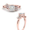 Load image into Gallery viewer, marquise-diamond-bezel-set-nature-inspired-princess-cut-engagement-ring-in-rose-gold-FD10962PRRANGLE3-NL-RG