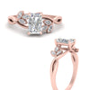 Load image into Gallery viewer, marquise-diamond-bezel-set-nature-inspired-radiant-cut-engagement-ring-in-rose-gold-FD10962RARANGLE3-NL-RG