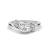 Load image into Gallery viewer, marquise-diamond-bezel-set-nature-inspired-round-cut-engagement-ring-in-platinum-FD10962ROR-NL-WG