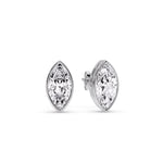 Load image into Gallery viewer, Bezel Stud Earring One Carat Marquise Diamond