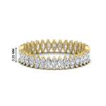 Load image into Gallery viewer, marquise-diamond-eternity-band-ring-in-yellow-gold-FDEWB11257MQ-1.00CT-NL-YG