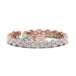 Load image into Gallery viewer, marquise-diamond-gold-tennis-bracelet-in-rose-gold-FDBRC8632MQANGLE4-NL-RG