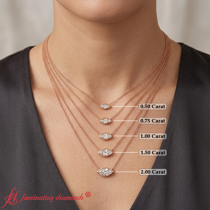 marquise-diamond-necklace-bezel-setting-in-rose-gold-fdpd11698t-Sizing-Chart