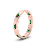 Load image into Gallery viewer, marquise-emerald-bezel-set-eternity-band-in-rose-gold-FD10979MQGEMGR-NL-RG.jpg