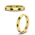 Load image into Gallery viewer, marquise-emerald-bezel-set-eternity-band-in-yellow-gold-FD10979MQGEMGR-NL-YG.jpg