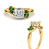 Load image into Gallery viewer, marquise-emerald-bezel-set-nature-inspired-asscher-cut-engagement-ring-in-yellow-gold-FD10962ASRGEMGRANGLE3-NL-YG