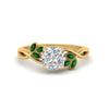 Load image into Gallery viewer, marquise-emerald-bezel-set-nature-inspired-cushion-cut-engagement-ring-in-yellow-gold-FD10962CURGEMGR-NL-YG