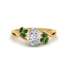 Load image into Gallery viewer, marquise-emerald-bezel-set-nature-inspired-oval-shaped-engagement-ring-in-yellow-gold-FD10962OVRGEMGR-NL-YG