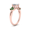 Load image into Gallery viewer, marquise-emerald-bezel-set-nature-inspired-princess-cut-engagement-ring-in-rose-gold-FD10962PRRGEMGRANGLE2-NL-RG