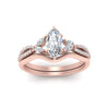 Load image into Gallery viewer, marquise-lab-created-diamond-organic-style-split-wedding-ring-set-in-rose-gold-FDENR3211MQ