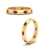 Load image into Gallery viewer, marquise-pink-sapphire-bezel-set-eternity-band-in-yellow-gold-FD10979MQGSADRPI-NL-YG.jpg