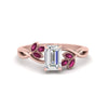 Load image into Gallery viewer, marquise-pink-sapphire-bezel-set-nature-inspired-emerald-cut-engagement-ring-in-rose-gold-FD10962EMRGSADRPI-NL-RG
