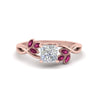 Load image into Gallery viewer, marquise-pink-sapphire-bezel-set-nature-inspired-princess-cut-engagement-ring-in-rose-gold-FD10962PRRGSADRPI-NL-RG