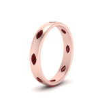 Load image into Gallery viewer, marquise-ruby-bezel-set-eternity-band-in-rose-gold-FD10979MQGRUDR-NL-RG.jpg