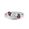 Load image into Gallery viewer, marquise-ruby-bezel-set-nature-inspired-princess-cut-engagement-ring-in-white-gold-FD10962PRRGRUDR-NL-WG