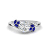 Load image into Gallery viewer, marquise-sapphire-bezel-set-nature-inspired-round-cut-engagement-ring-in-white-gold-FD10962RORGSABL-NL-WG
