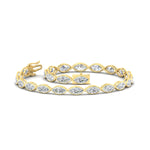 Load image into Gallery viewer, marquise-shape-diamond-tennis-bracelet-in-yellow-gold-fdbrc11563angle4-nl-yg-mo3bdx9k