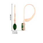 Load image into Gallery viewer, marquise-studs-1-carat-emerald-lever-back-dangles-earrings-in-rose-gold-FDEAR11236MQGEMGR-1.00CT-NL-RG.jpg