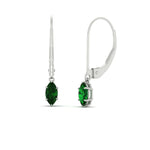 Load image into Gallery viewer, marquise-studs-1-carat-emerald-lever-back-dangles-earrings-in-white-gold-FDEAR11236MQGEMGR-1.00CT-NL-WG.jpg