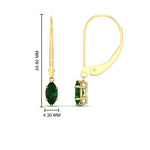 Load image into Gallery viewer, marquise-studs-1-carat-emerald-lever-back-dangles-earrings-in-yellow-gold-FDEAR11236MQGEMGR-1.00CT-NL-YG.jpg