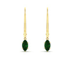 Load image into Gallery viewer, marquise-studs-1-carat-emerald-lever-back-dangles-earrings-in-yellow-gold-FDEAR11236MQGEMGR-1.00CT-NL-YG.jpg