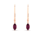 Load image into Gallery viewer, marquise-studs-1-carat-pink-sapphire-lever-back-dangles-earrings-in-rose-gold-FDEAR11236MQGSADRPI-1.00CT-NL-RG.jpg