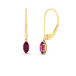 Load image into Gallery viewer, marquise-studs-1-carat-pink-sapphire-lever-back-dangles-earrings-in-yellow-gold-FDEAR11236MQGSADRPI-1.00CT-NL-YG.jpg