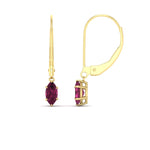 Load image into Gallery viewer, marquise-studs-1-carat-pink-sapphire-lever-back-dangles-earrings-in-yellow-gold-FDEAR11236MQGSADRPI-1.00CT-NL-YG.jpg