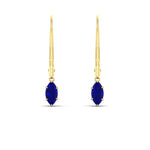 Load image into Gallery viewer, marquise-studs-1-carat-sapphire-lever-back-dangles-earrings-in-yellow-gold-FDEAR11236MQGSABL-1.00CT-NL-YG.jpg