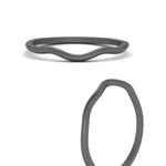 Load image into Gallery viewer, matching-curved-wedding-band-for-engagement-ring-in-black-gold-FDENR3211EWBANGLE3-NL-BG