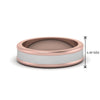 Load image into Gallery viewer, Matte Finish 2 Tone Mens Wedding Ring