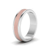 Load image into Gallery viewer, Matte Finish 2 Tone Mens Wedding Ring