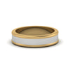 Load image into Gallery viewer, Matte Finish 2 Tone Mens Wedding Ring
