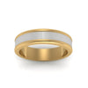 Load image into Gallery viewer, Matte Finish 2 Tone Mens Wedding Ring