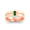 Load image into Gallery viewer, mens-2-stone-emerald-band-in-rose-gold-fdm1052gemgrangle5-nl-rg
