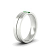 Load image into Gallery viewer, mens-2-stone-emerald-band-in-white-gold-fdm1052gemgrangle2-nl-wg
