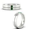 Load image into Gallery viewer, mens-2-stone-emerald-band-in-white-gold-fdm1052gemgrangle3-nl-wg