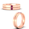 Load image into Gallery viewer, mens-2-stone-pink-sapphire-band-in-rose-gold-fdm1052gsadrpiangle3-nl-rg