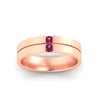 Load image into Gallery viewer, mens-2-stone-pink-sapphire-band-in-rose-gold-fdm1052gsadrpiangle5-nl-rg