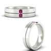 Load image into Gallery viewer, mens-2-stone-pink-sapphire-band-in-white-gold-fdm1052gsadrpiangle3-nl-wg
