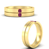 Load image into Gallery viewer, mens-2-stone-pink-sapphire-band-in-yellow-gold-fdm1052gsadrpiangle3-nl-yg