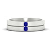 Load image into Gallery viewer, mens-2-stone-sapphire-band-in-white-gold-fdm1052gsabl-nl-wg