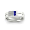Load image into Gallery viewer, mens-2-stone-sapphire-band-in-white-gold-fdm1052gsablangle5-nl-wg