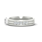 Load image into Gallery viewer, mens-5-stone-channel-set-diamond-engagement-ring-in-white-gold-fdm1212-nl-wg-hw