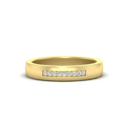 Mens 9 Stone Simple Diamond Band