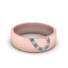 Load image into Gallery viewer, mens-anniversary-band-with-blue-topaz-in-rose-gold-FDM1144-BGICBLTO-NL-RG.jpg