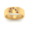 Load image into Gallery viewer, mens-anniversary-band-with-orange-sapphire-in-yellow-gold-FDM1144-BGSAORANGLE5-NL-YG.jpg